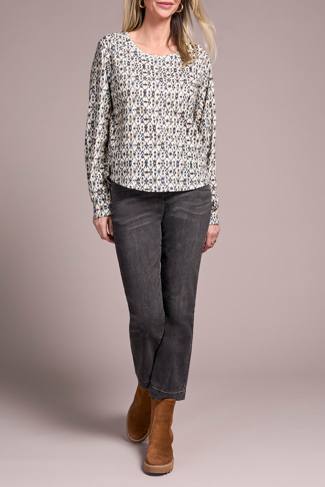 Long Sleeve Crew Neck Top