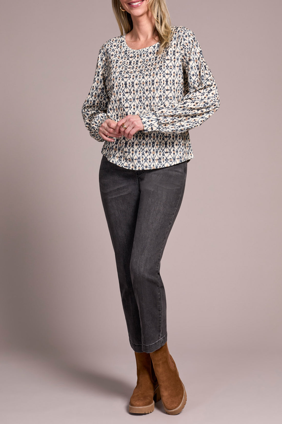 Long Sleeve Crew Neck Top