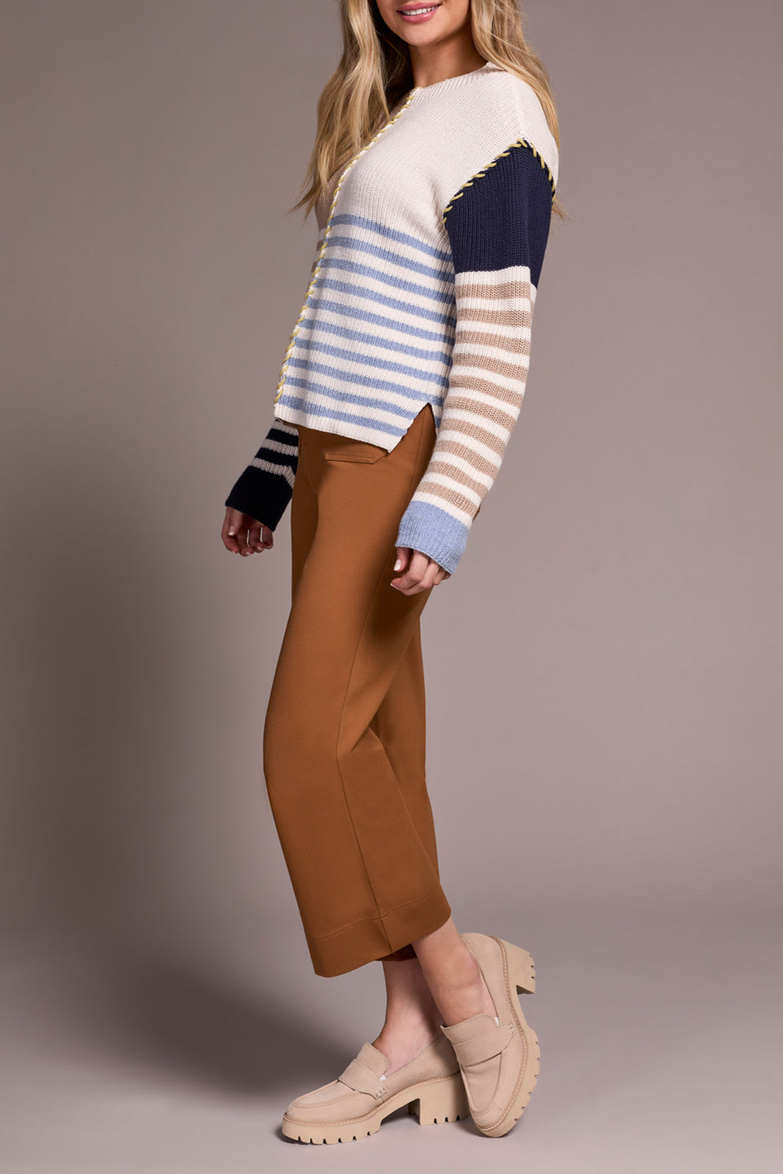 Long Sleeve Boat Neck Sweater