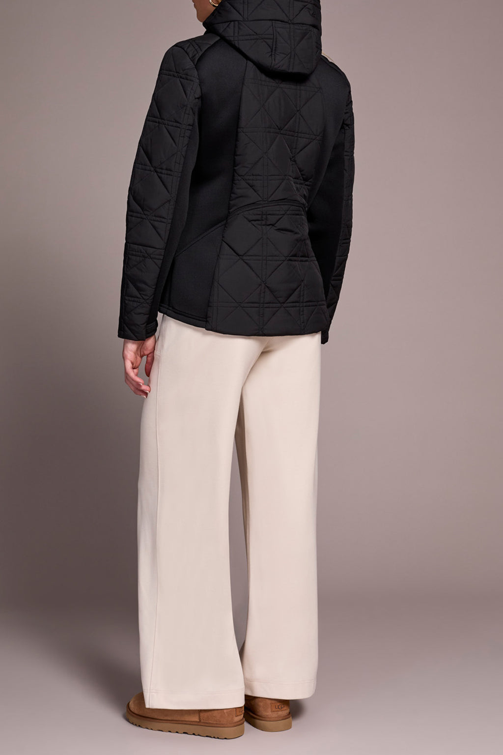 Long Sleeve Zip Front Puffer Jacket with Removable Hood