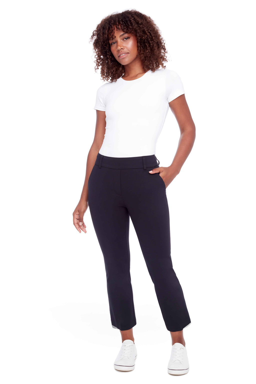 Laylani Compression Kick-Flare Cropped Pant
