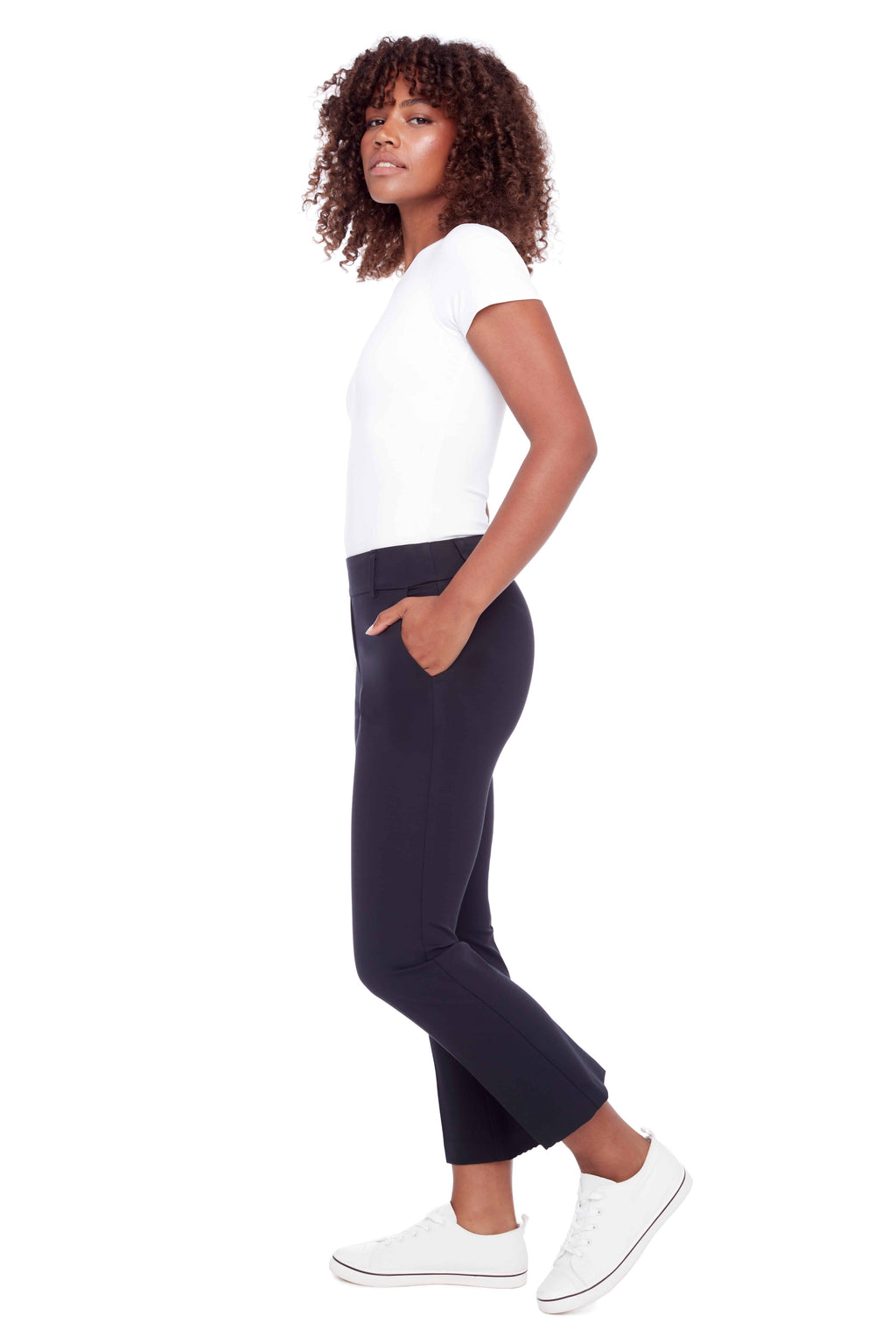 Laylani Compression Kick-Flare Cropped Pant