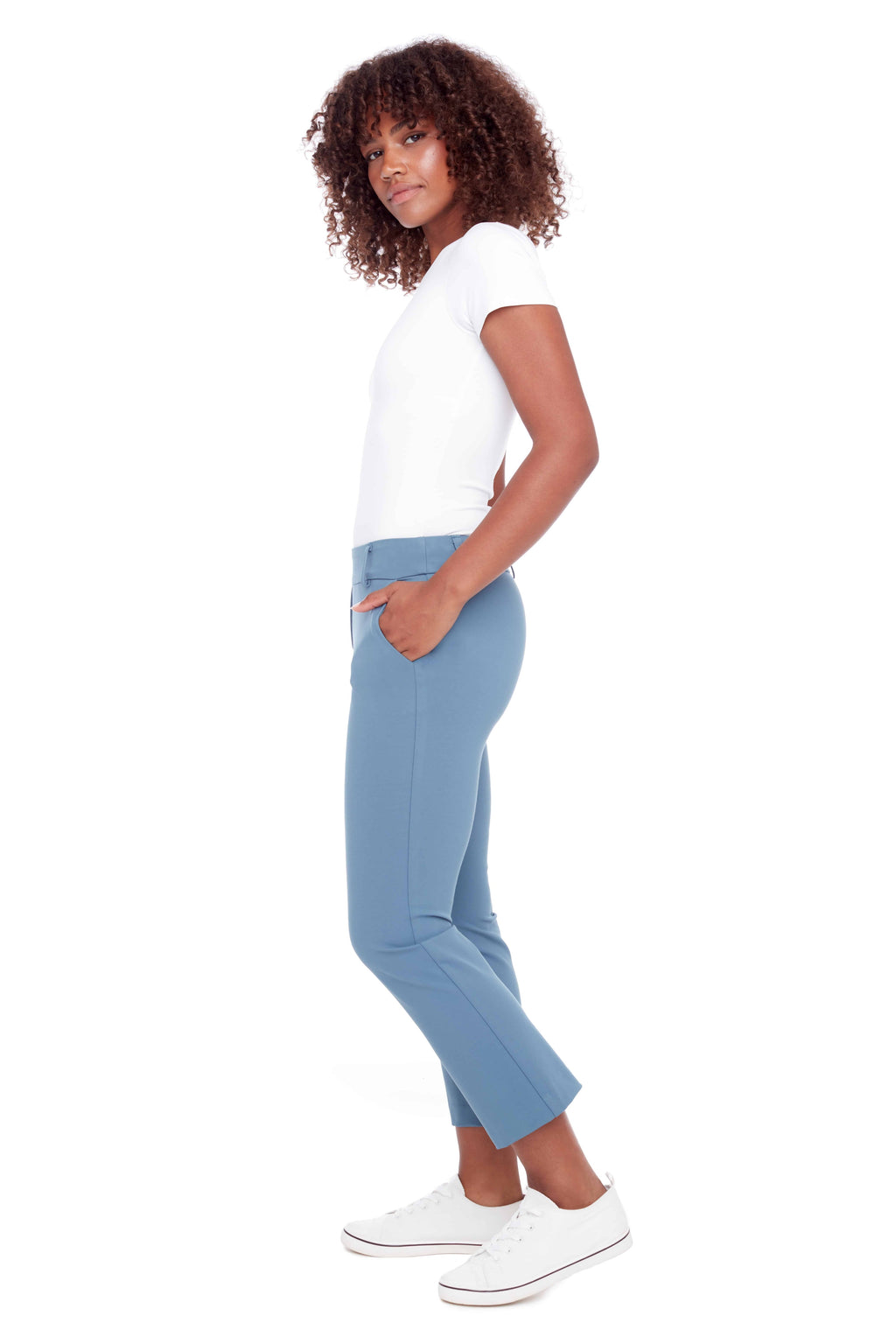 Laylani Compression Kick-Flare Cropped Pant