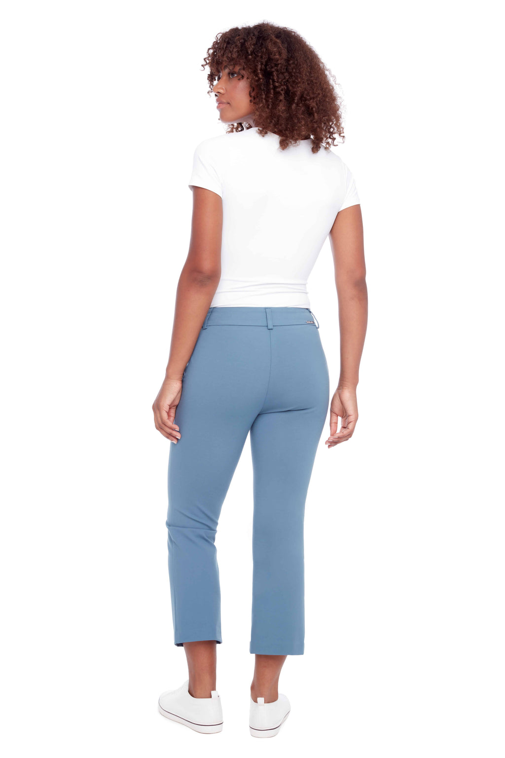 Laylani Compression Kick-Flare Cropped Pant