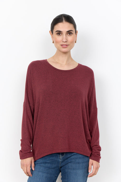 Biara Round Neck Long Sleeve Shirt