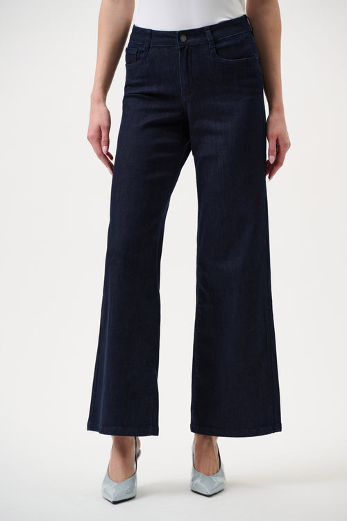 Goldie Classic Wide-Leg Stretch Jeans