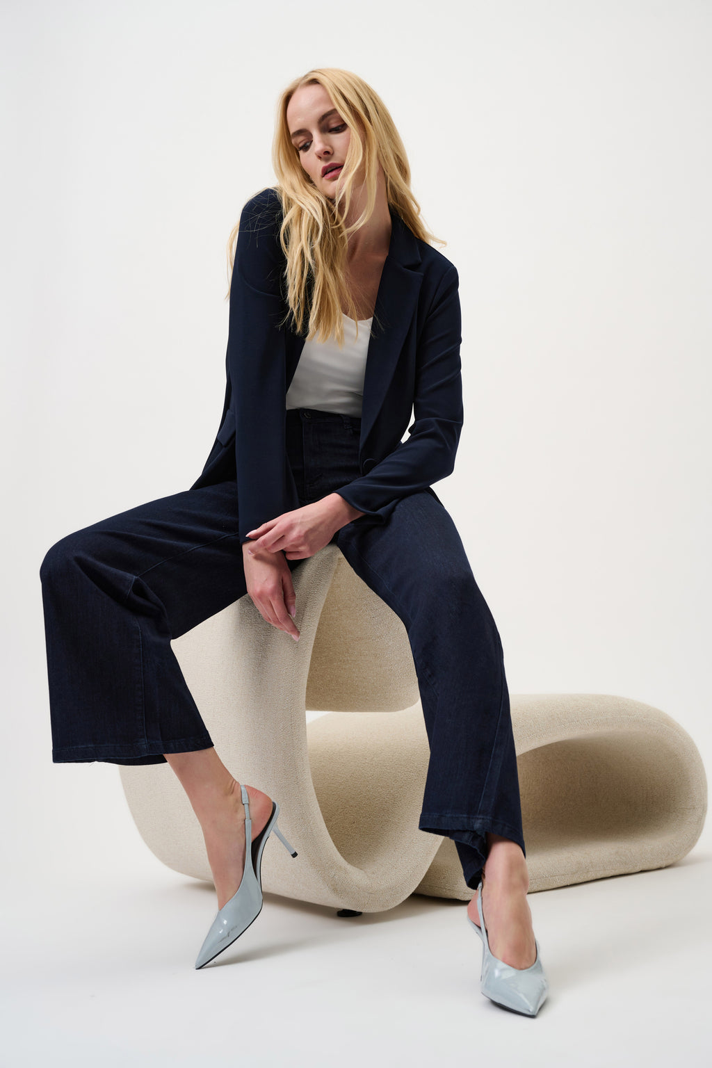 Goldie Classic Wide-Leg Stretch Jeans