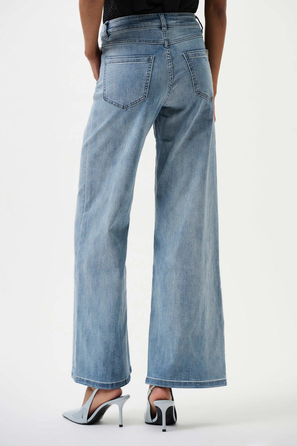 Goldie Classic Wide-Leg Stretch Jeans
