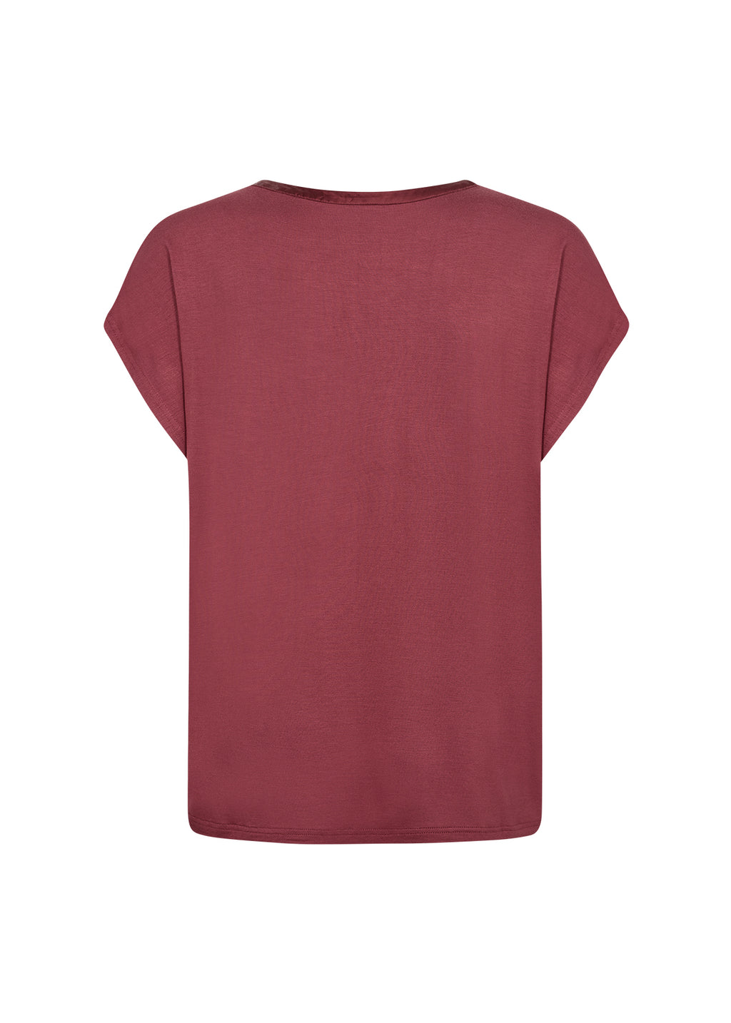 Thilde Silky V-Neck Placket Detail Loose Blouse