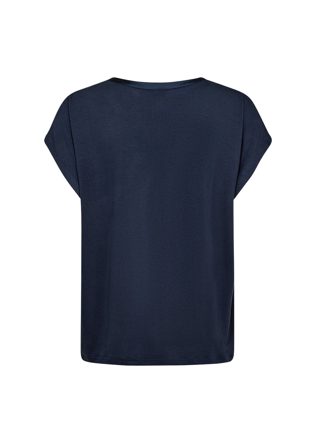 Thilde Silky V-Neck Placket Detail Loose Blouse