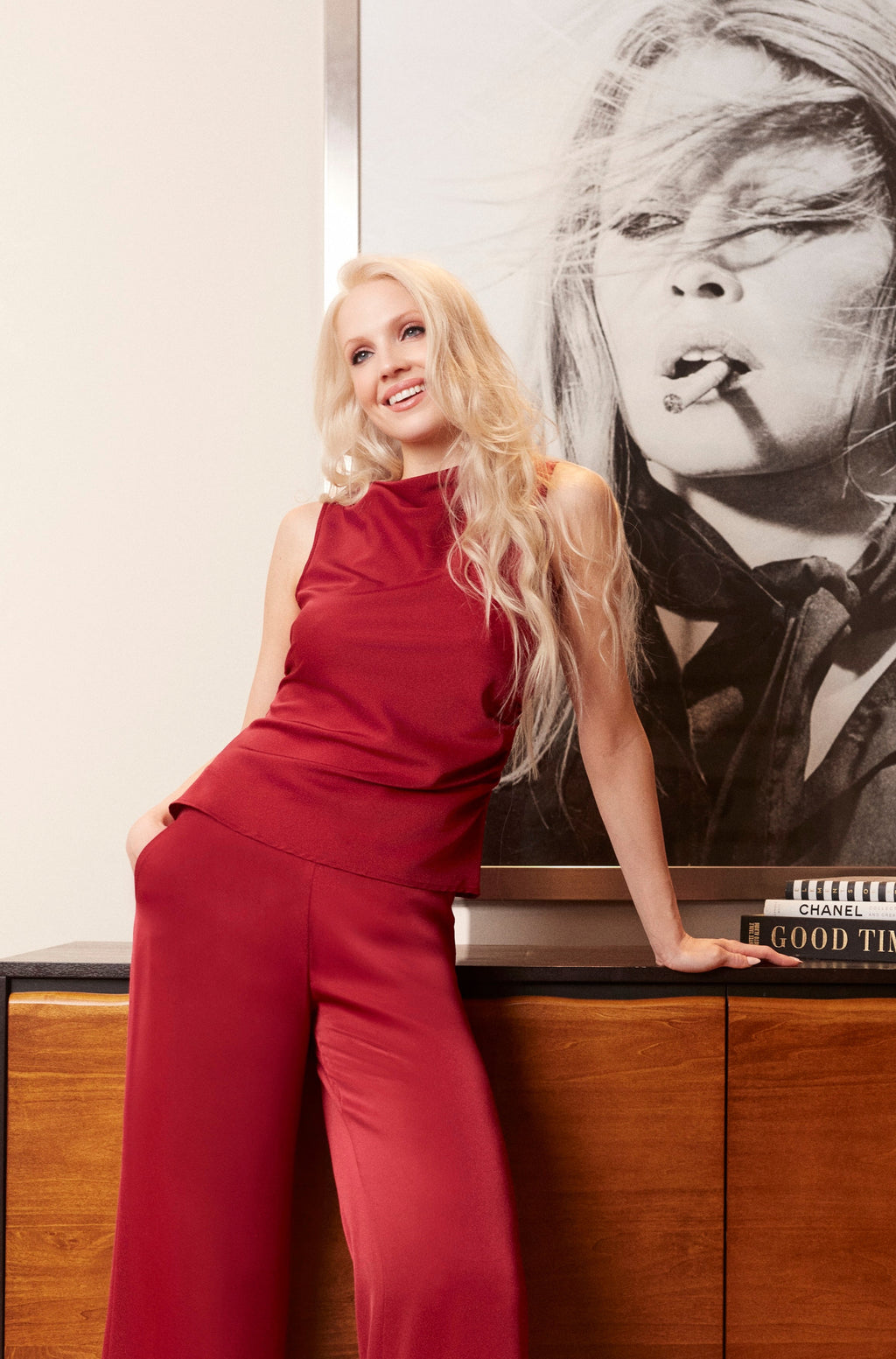 Veronica Solid Satin Tank