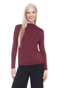 Jane Solid Provence Long-Sleeve Top