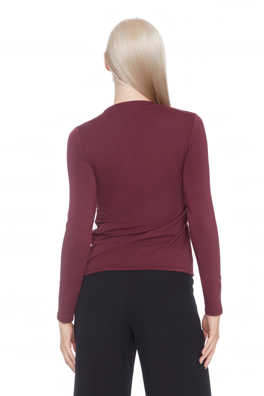 Jane Solid Provence Long-Sleeve Top