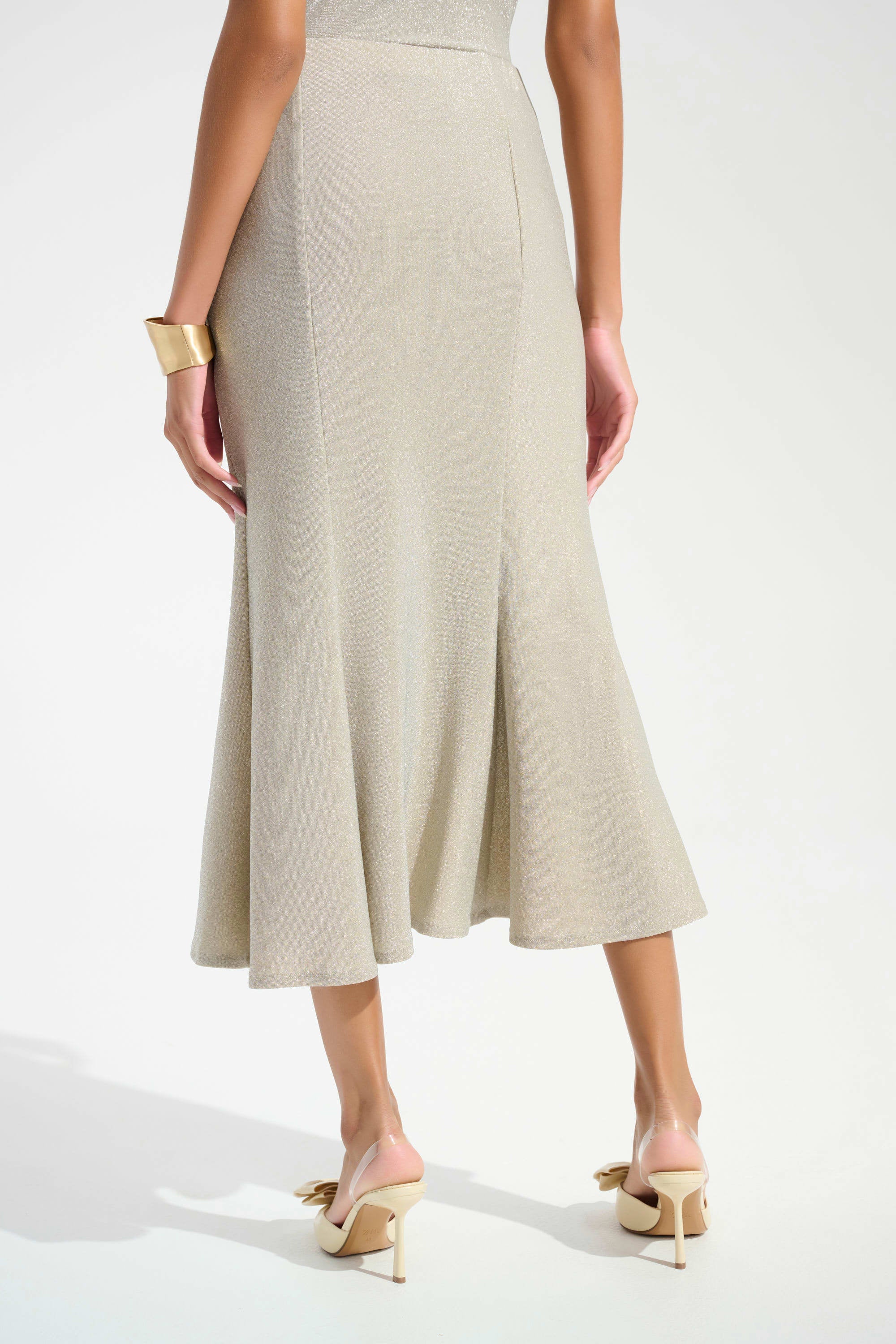 Sparkle Knit Trumpet Skirt