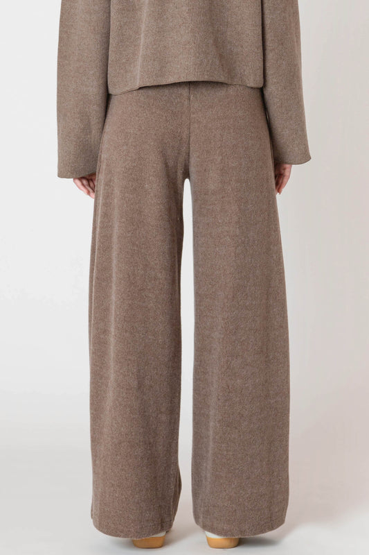 Wide Leg Ribbed Pant