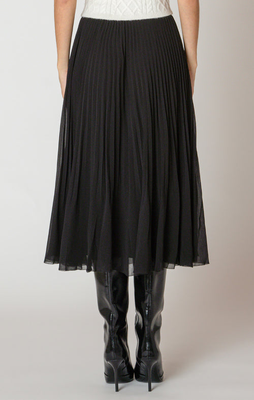 Pleated Midi Skirt