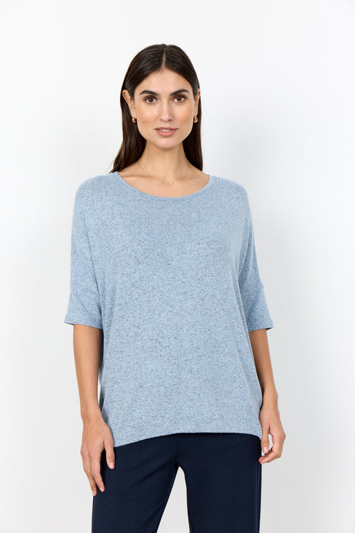 Biara Scoop Neck 3/4 Sleeve Shirt
