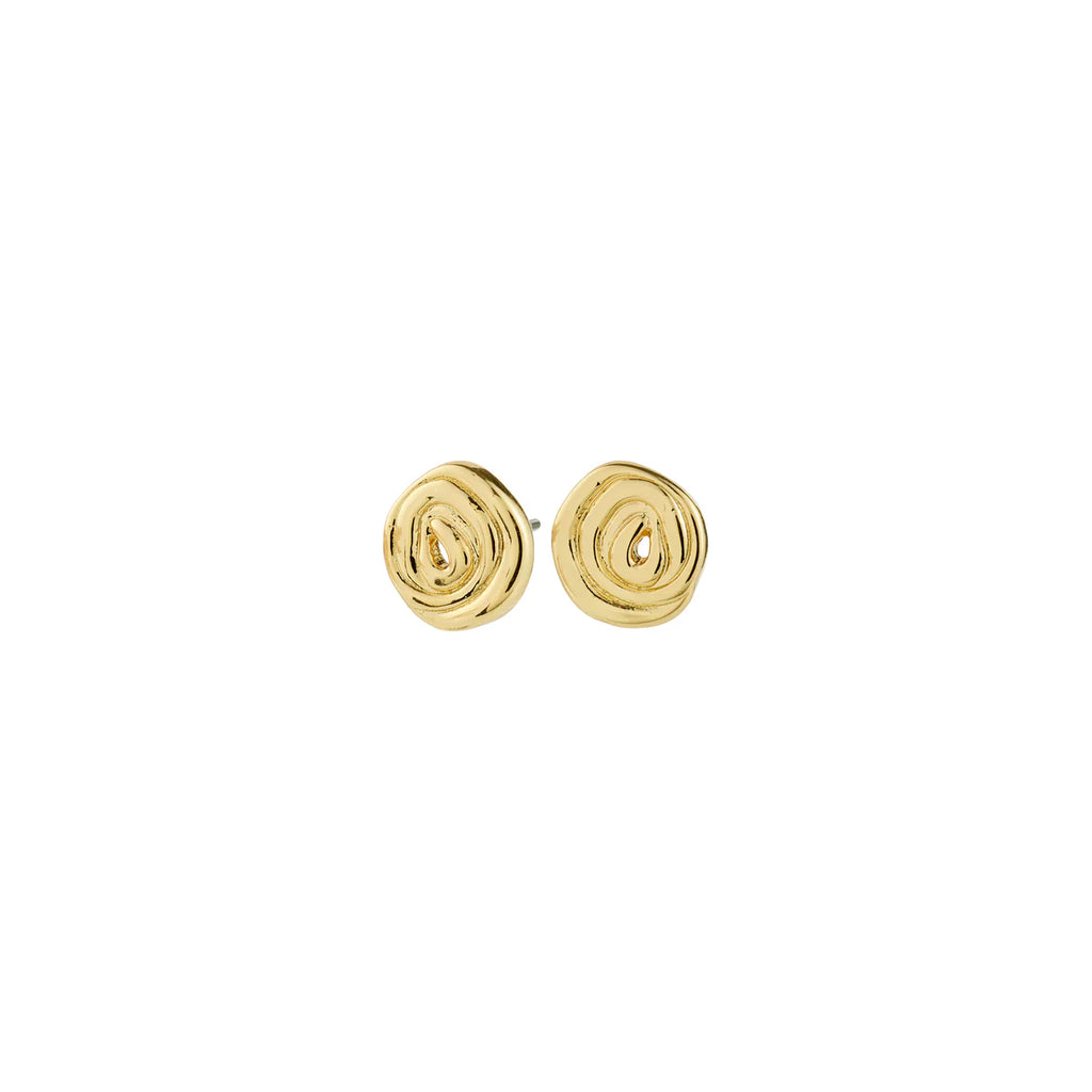 Air Spiral Stud Earrings