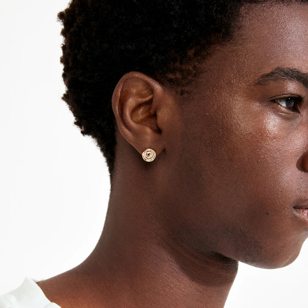 Air Spiral Stud Earrings