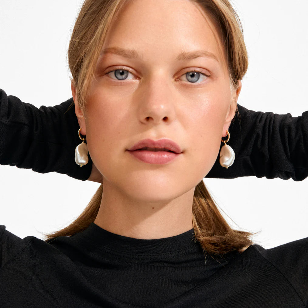Radley Oversized Pearl Hoop Earrings