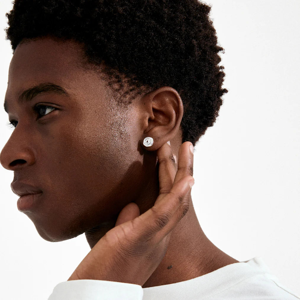 Air Spiral Stud Earrings