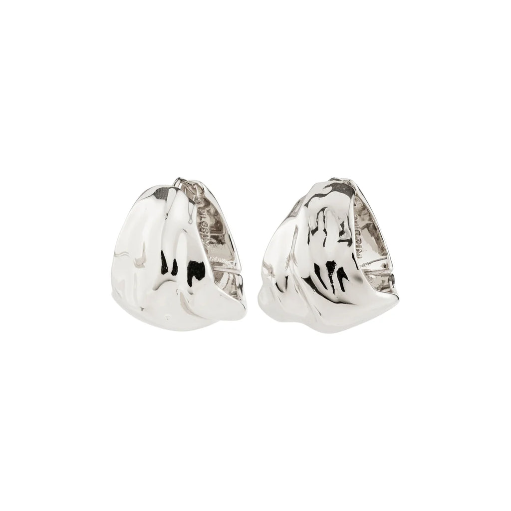 Johnnie Textured Chunky Hoop Earrings