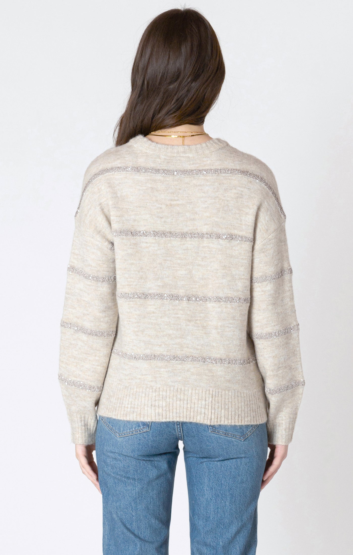 Sequin Stripe Sweater