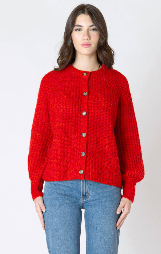 Crewneck Textured Cardigan