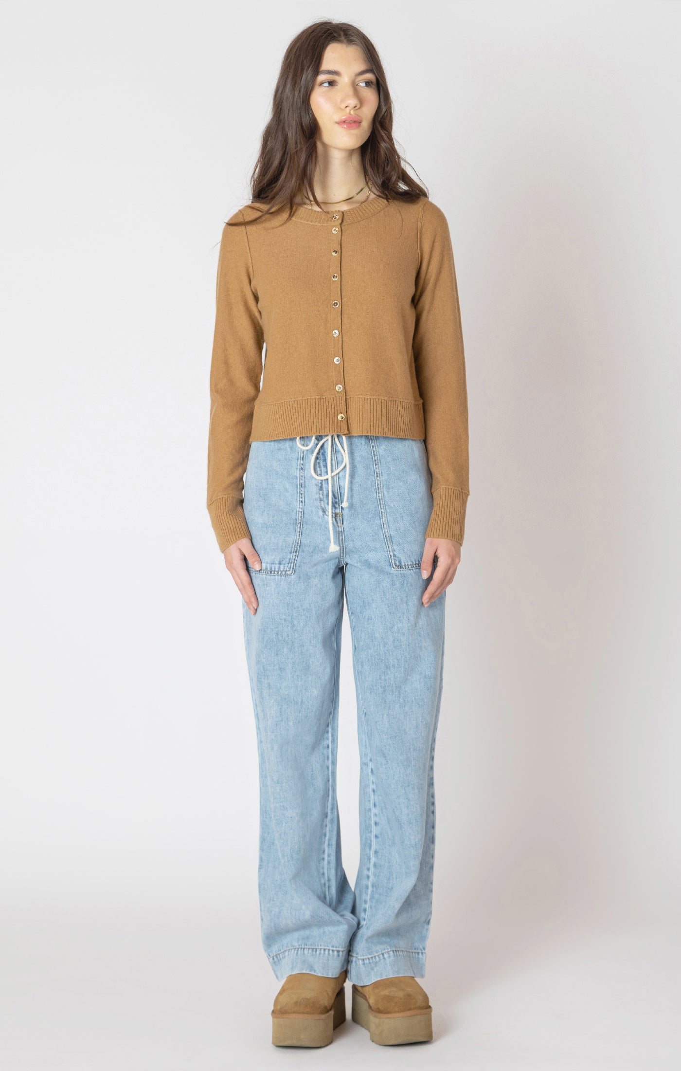 Easy Crewneck Cardigan