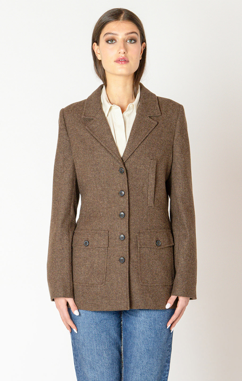 Utility Tweed Blazer