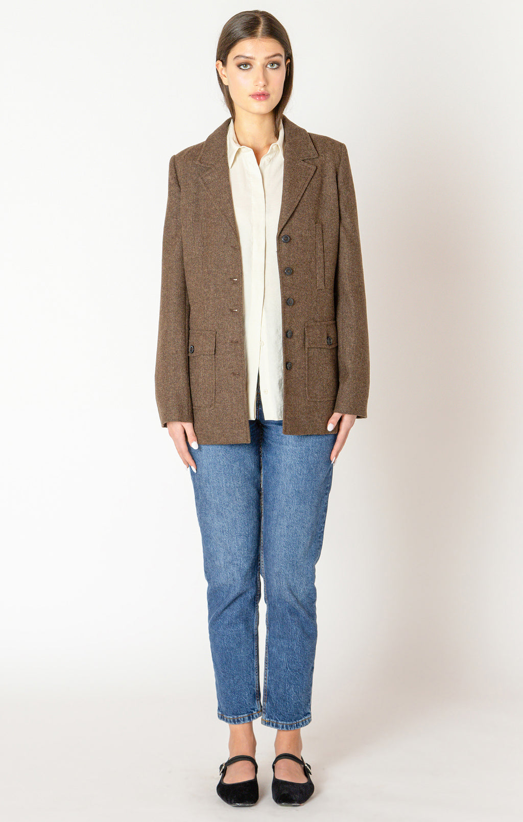 Utility Tweed Blazer