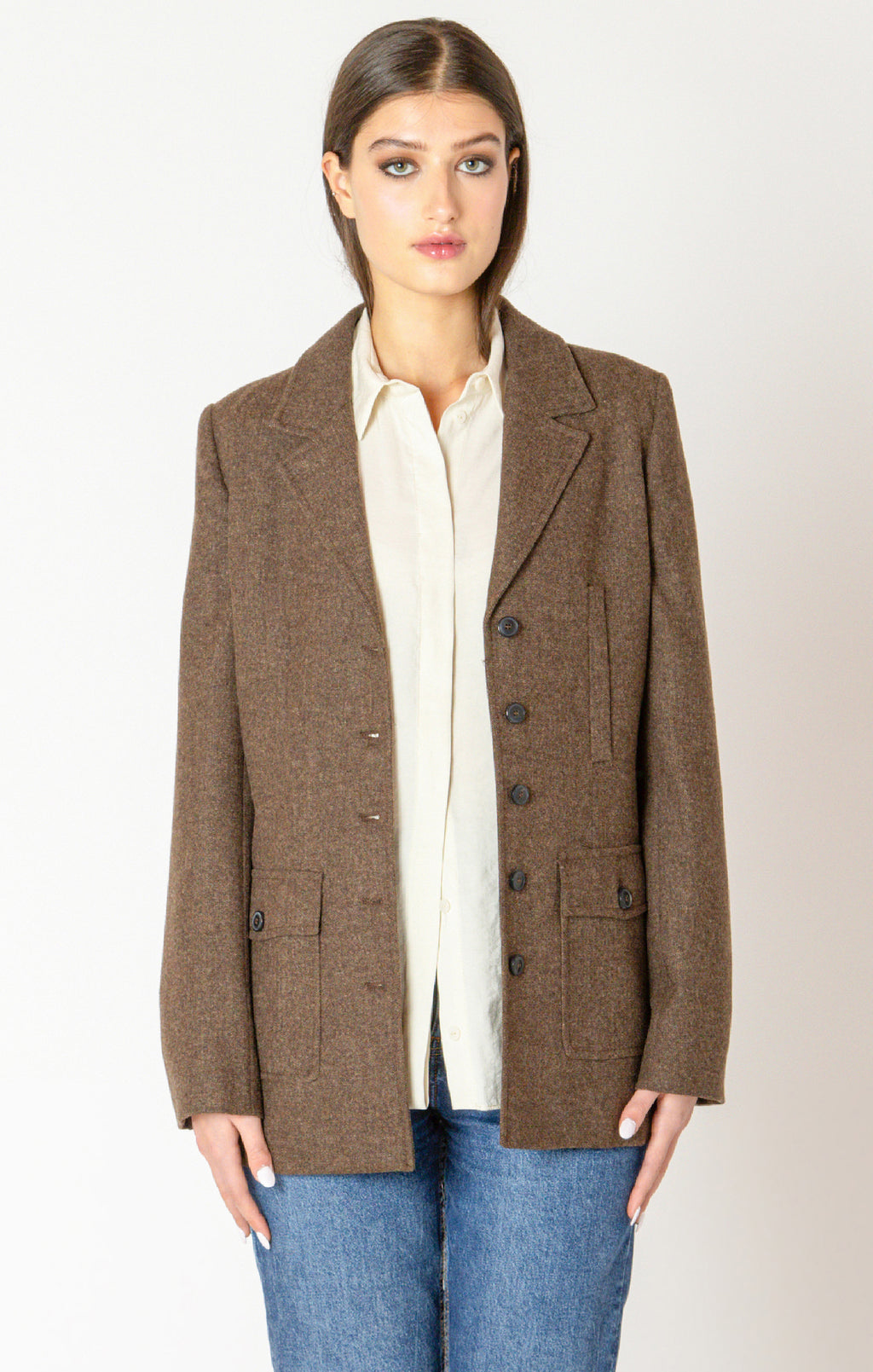 Utility Tweed Blazer