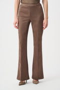 Scuba Suede Flared Pull-On Pants