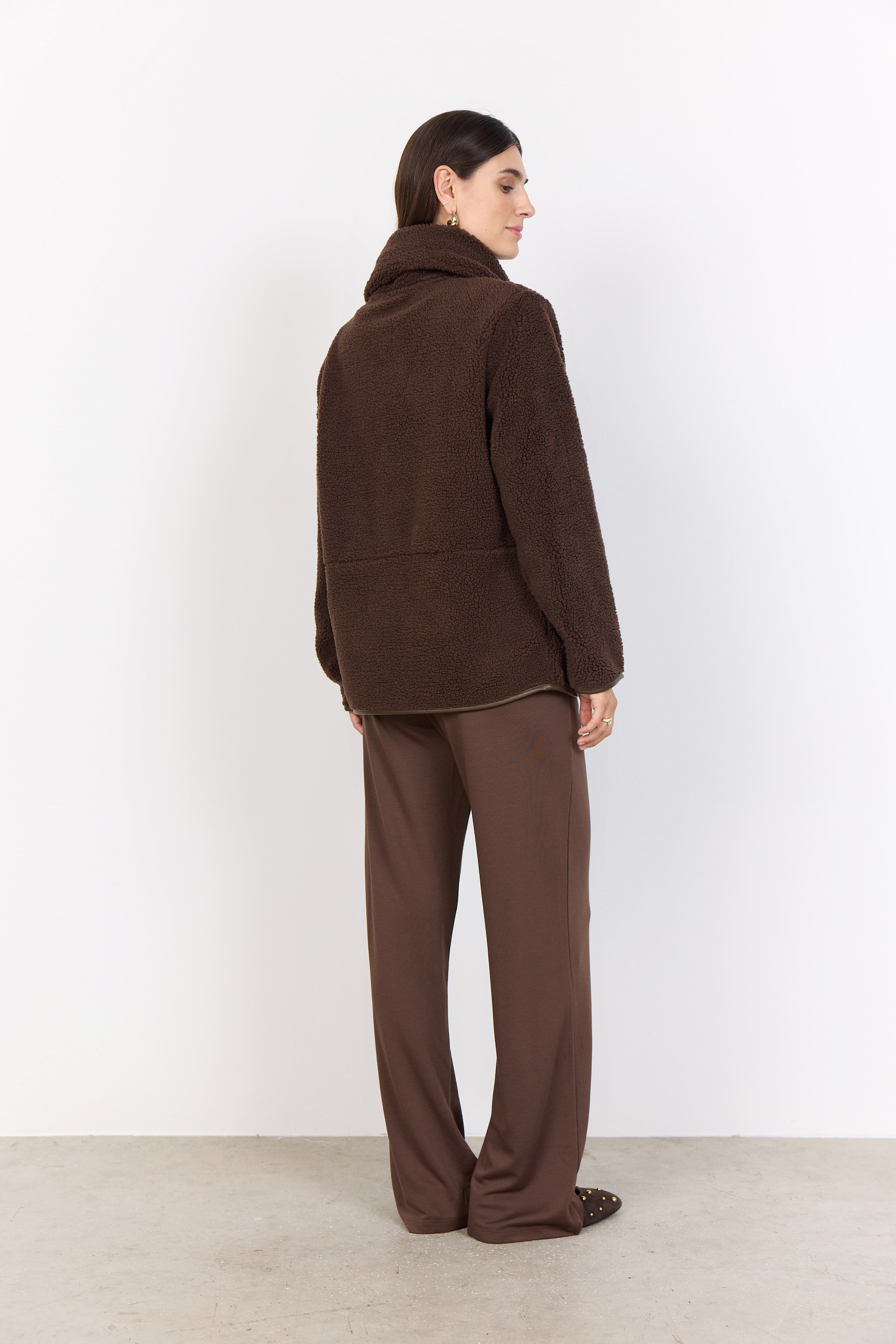 Onyx Zip Up Teddy Jacket