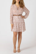 Tiered Belted Mini Dress