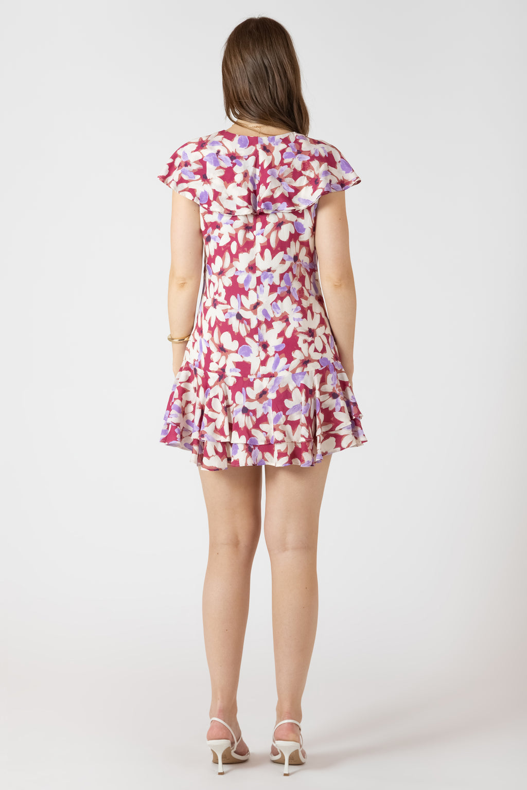 Ruffled Flounce Hem Mini Dress