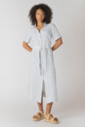 Belted Midi Shirt Dress