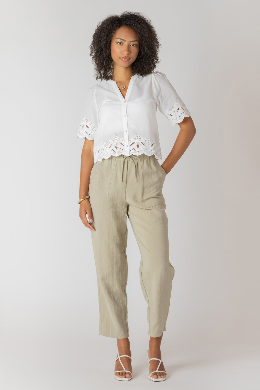 Straight Leg Casual Pant