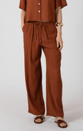 Drawstring Wide Flowy Pant