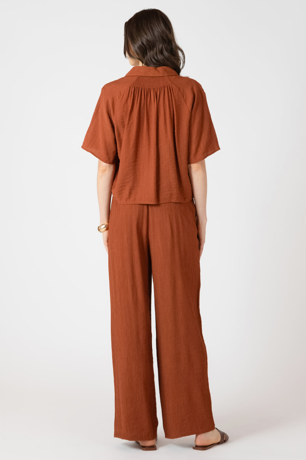 Drawstring Wide Flowy Pant