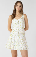 Button Front Lemon Halter Top