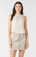 Contrast Trim Sweater Tank