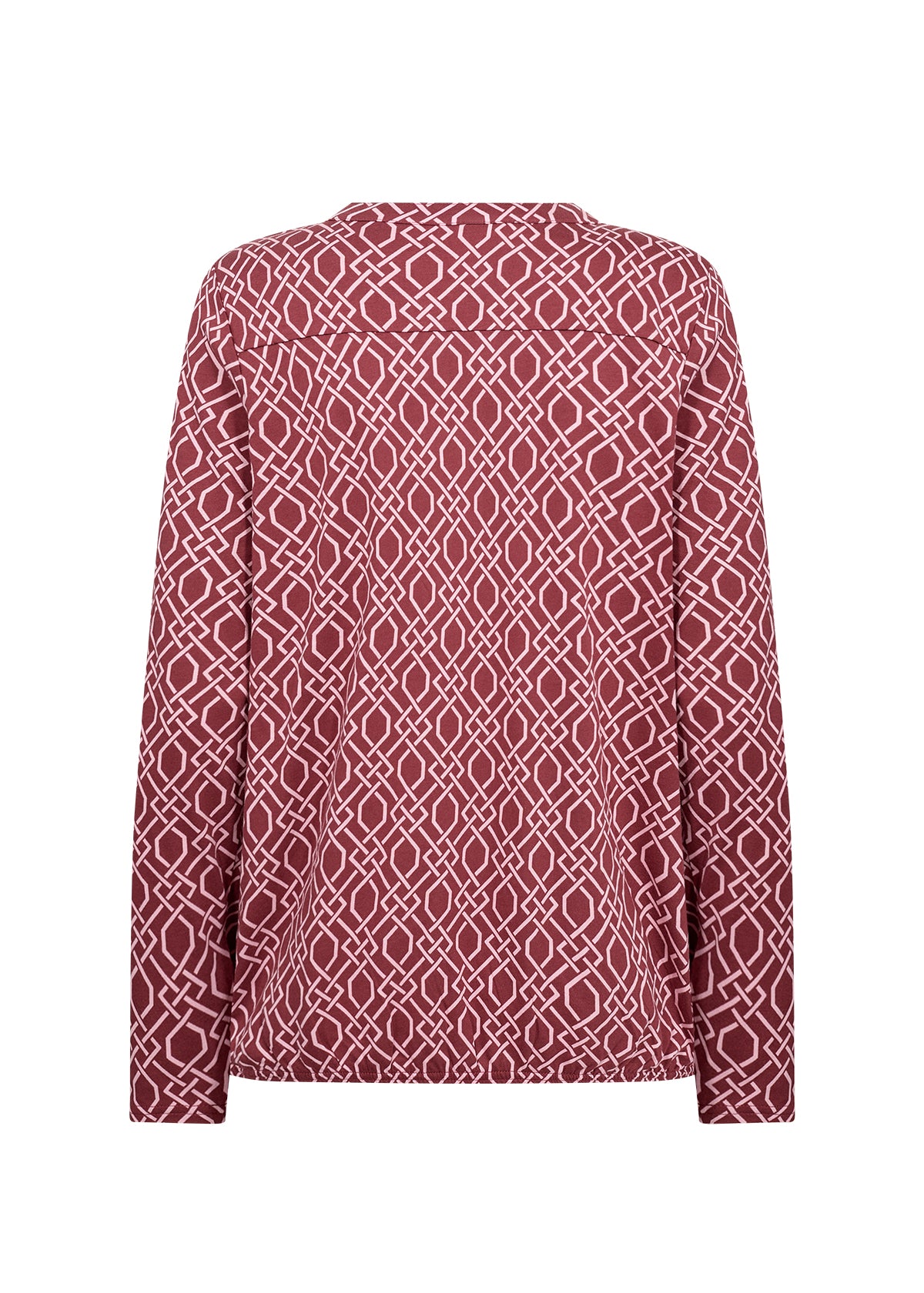 Felicity V-Neck Geometric Print Blouse