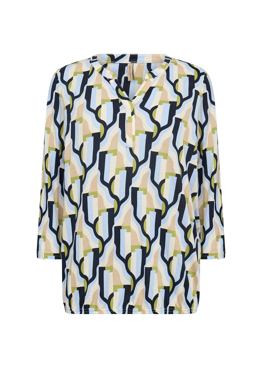 Felicity 3/4 Sleeve Abstract Blouse