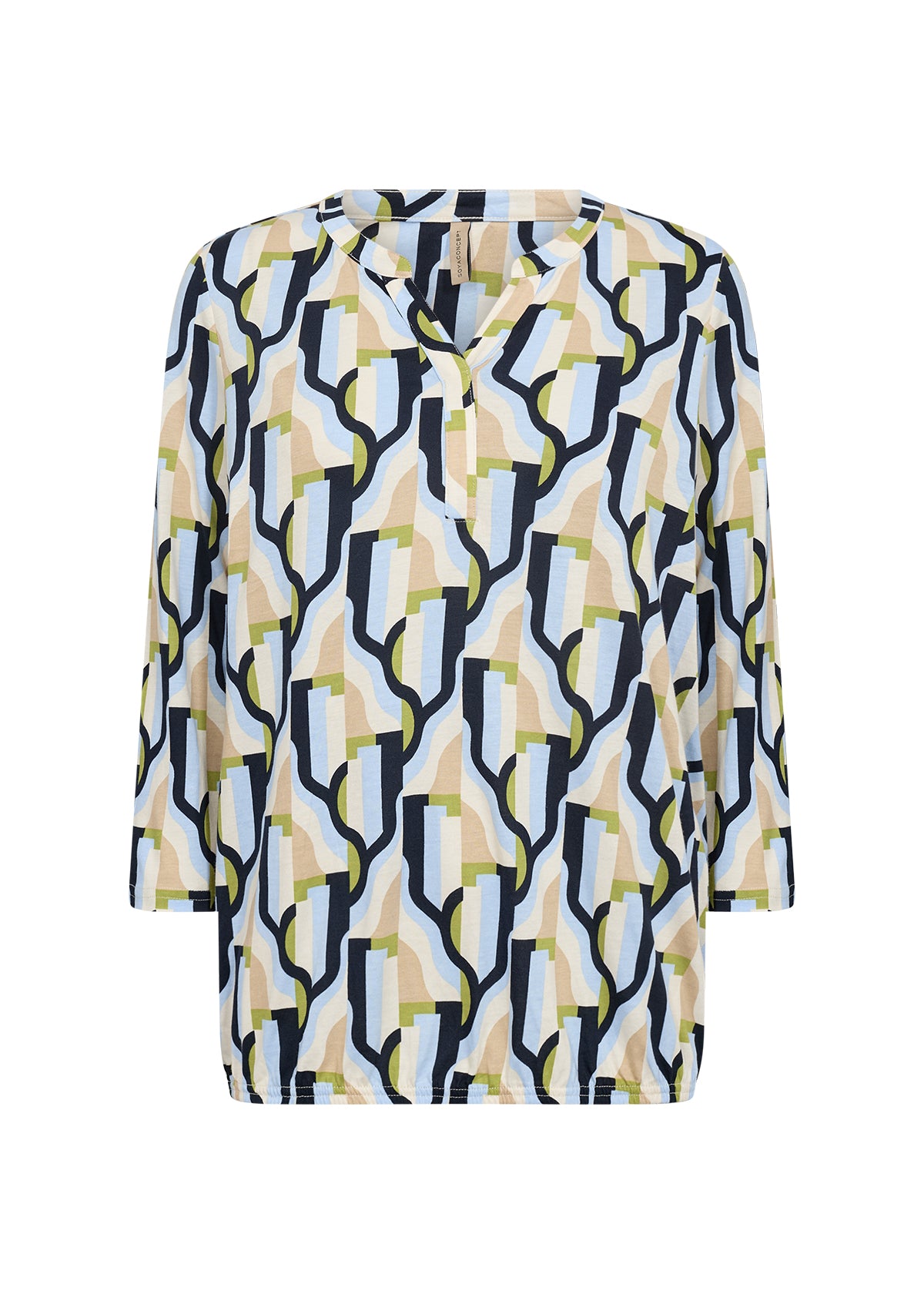 Felicity 3/4 Sleeve Abstract Blouse