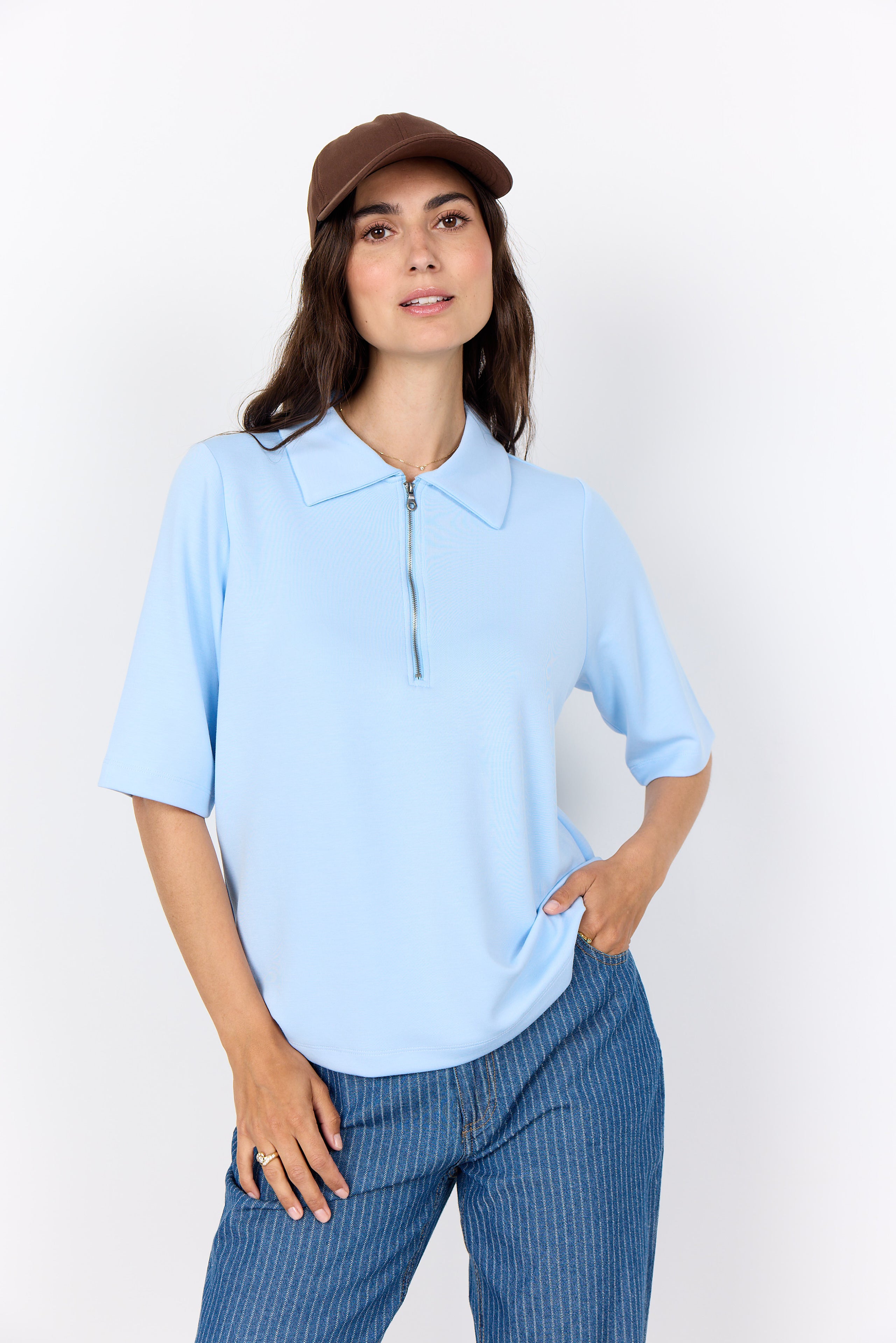 Banu Soft Quarter Zip Top