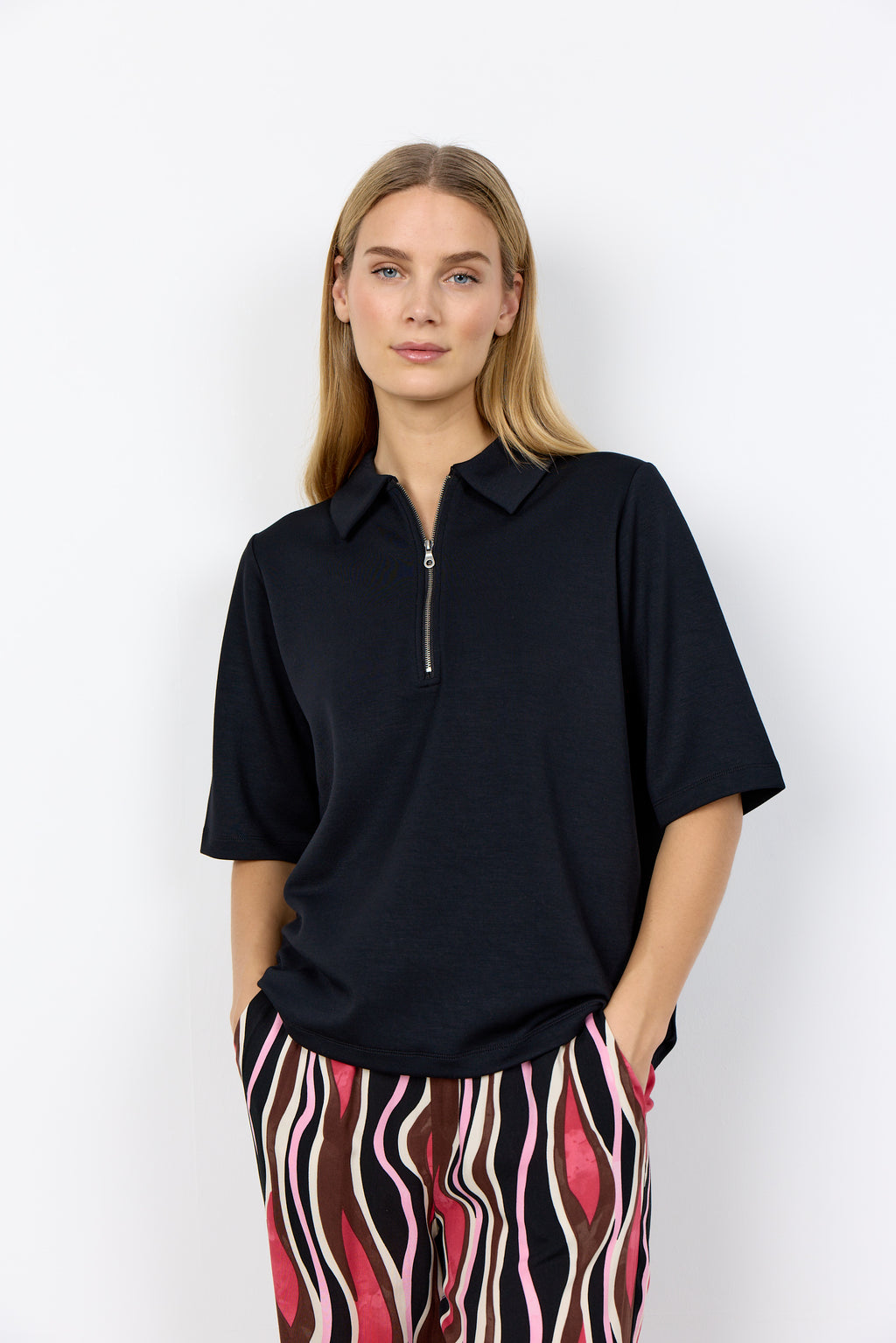 Banu Soft Quarter Zip Top