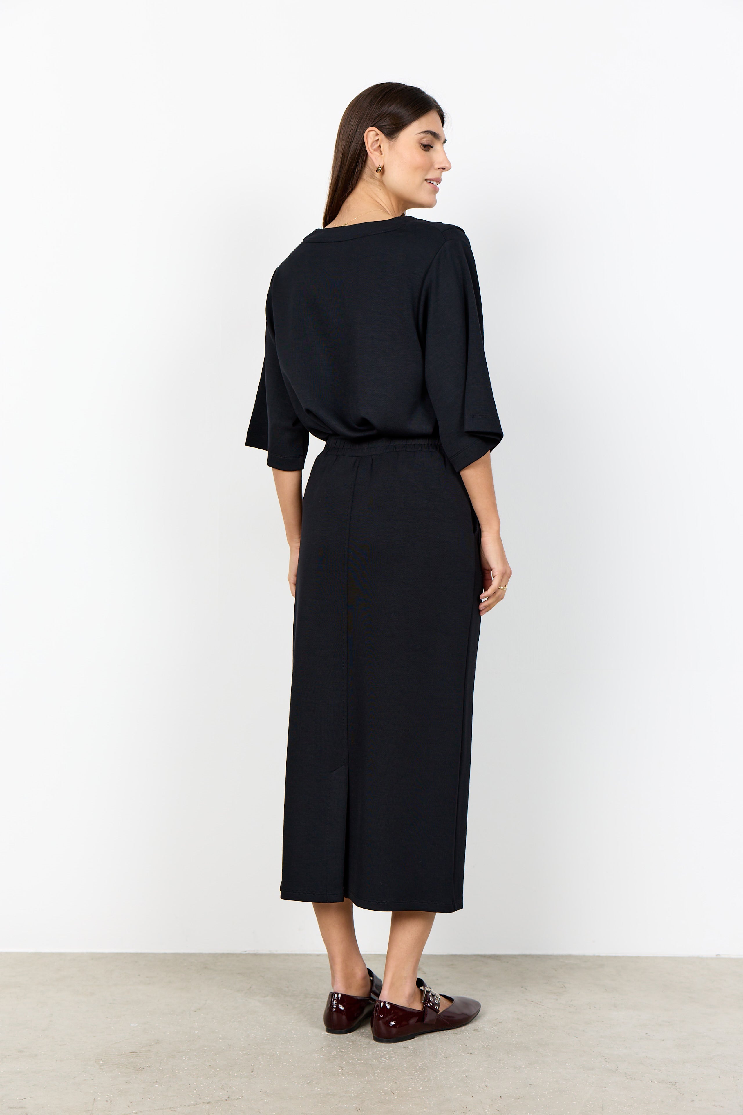 Banu Soft Drawstring Midi Skirt