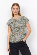 Galina Abstract Print Short Sleeve Shirt