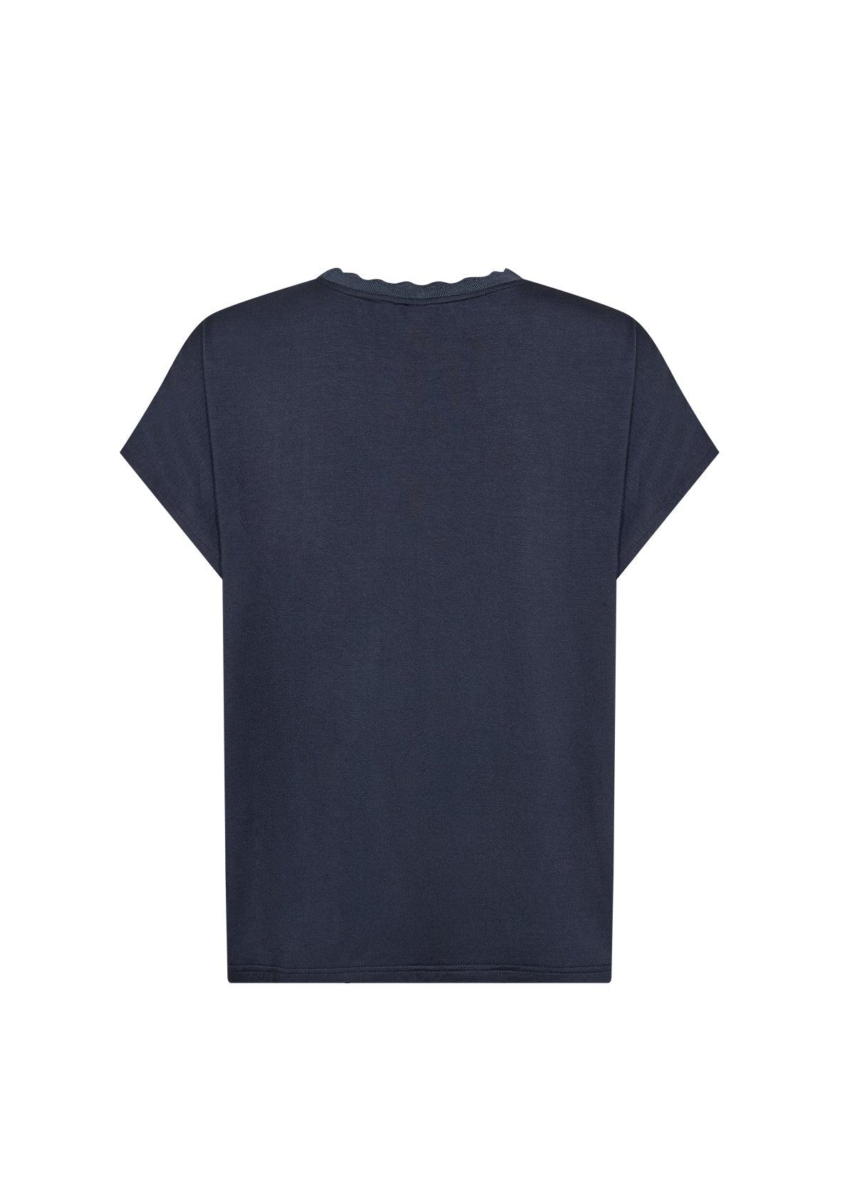 Thilde Silky Gathered Neckline Loose Blouse